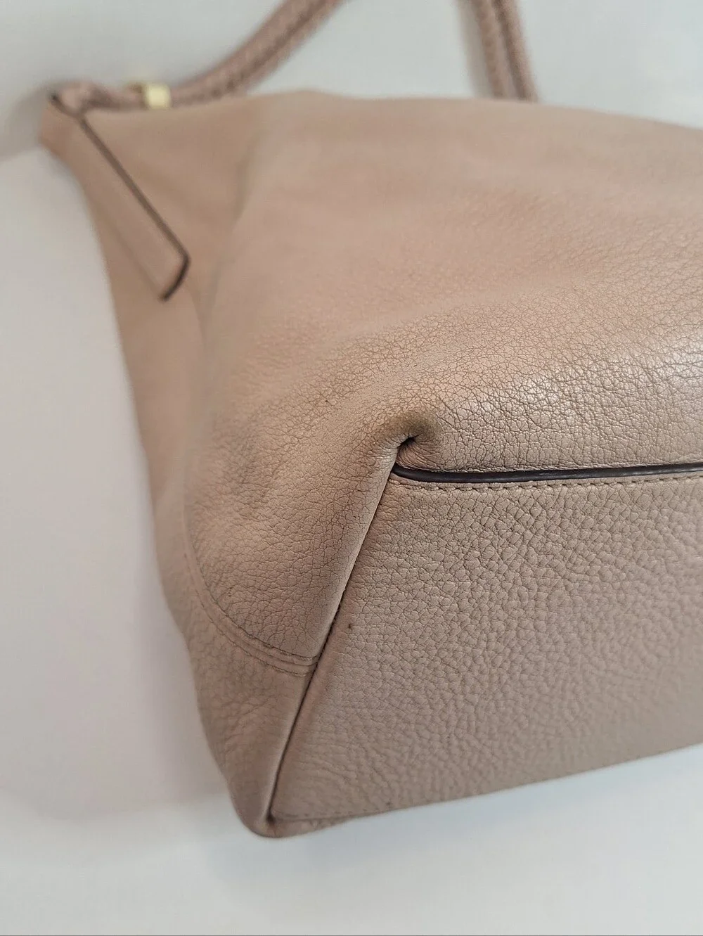 Michael Kors Lexington Large Hobo Bag Soft Blush Beige Pink Rope Handle FAIR
